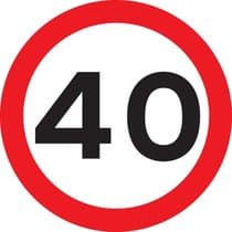 Maximum speed of 40