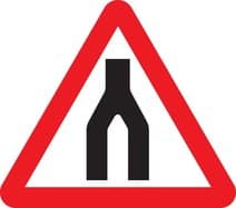 Dual carriageway ends